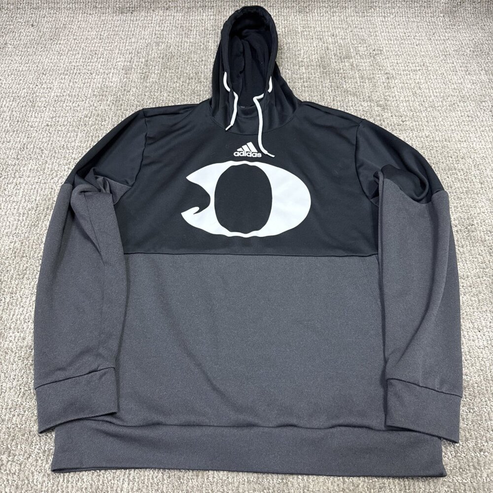 Adidas Hoodie Black Long Sleeve Pullover Men’s Size Large - Picture 2 of 11